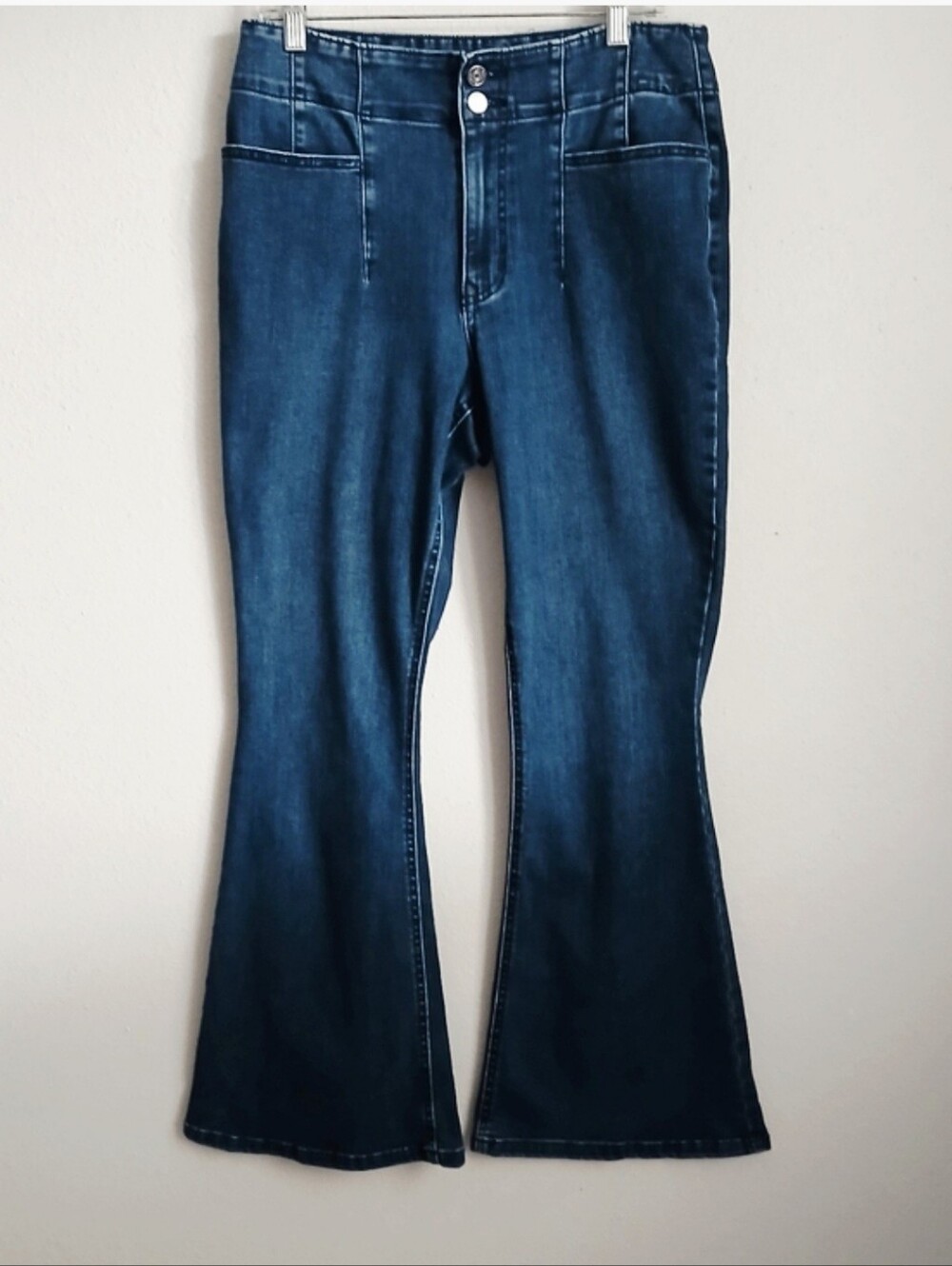 Maurices Denim Jean Curvy High Rise Flare Size 14